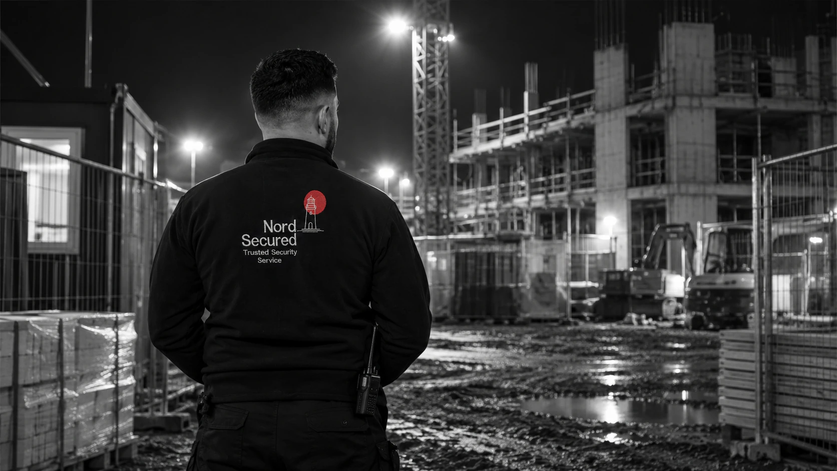 Baustellenbewachung Bremerhaven: 24/7 Nachtbewachung, Diebstahlschutz und Baustellensicherheit durch Nord Secured